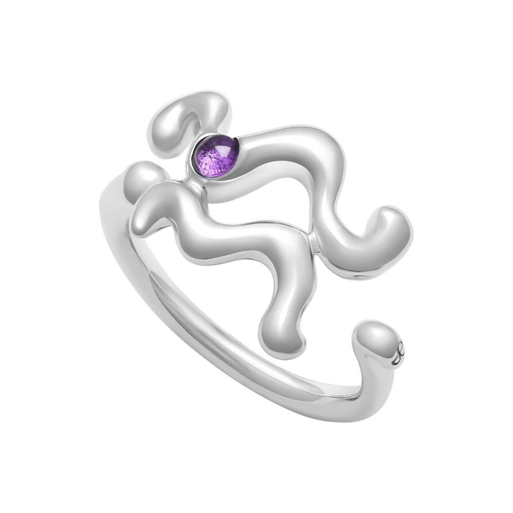 Aquarius Amethyst Ring