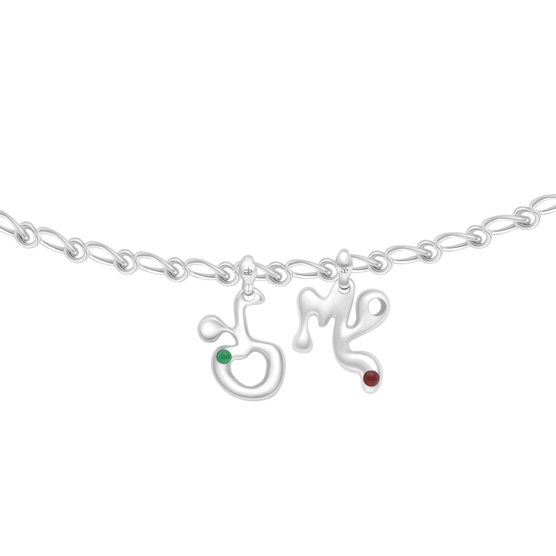 Eclipse Custom Double Pendant Zodiac Necklace - Graedance - Neck