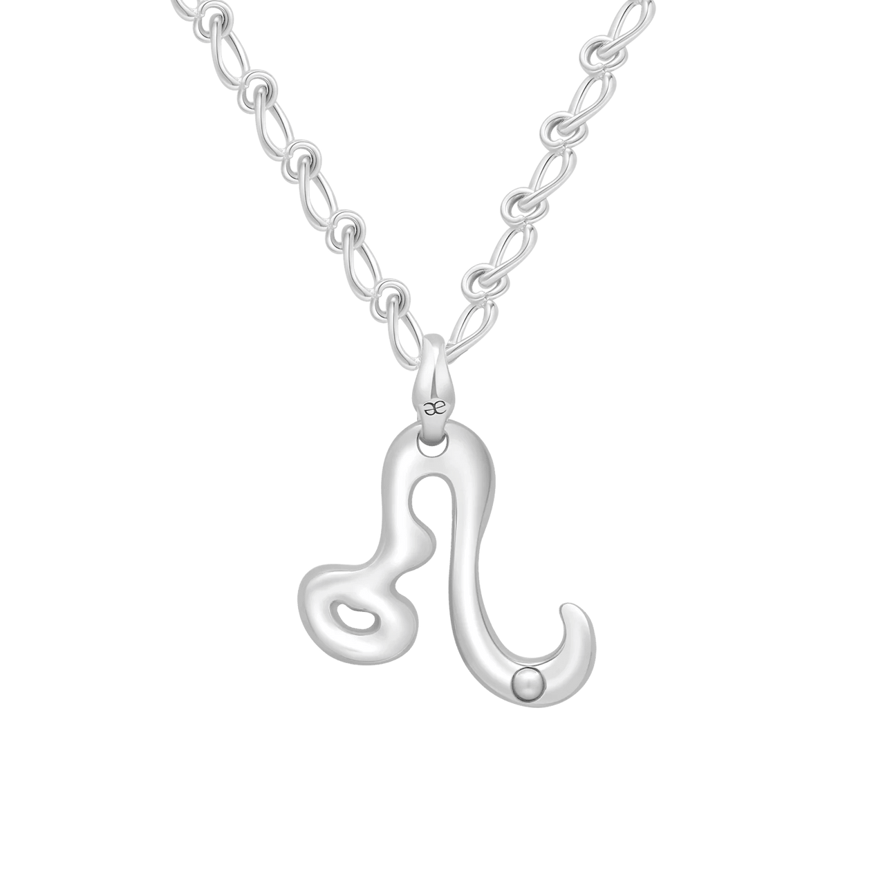 Leo Pearl Pendant on Eclipse Necklace - Graedance - Neck