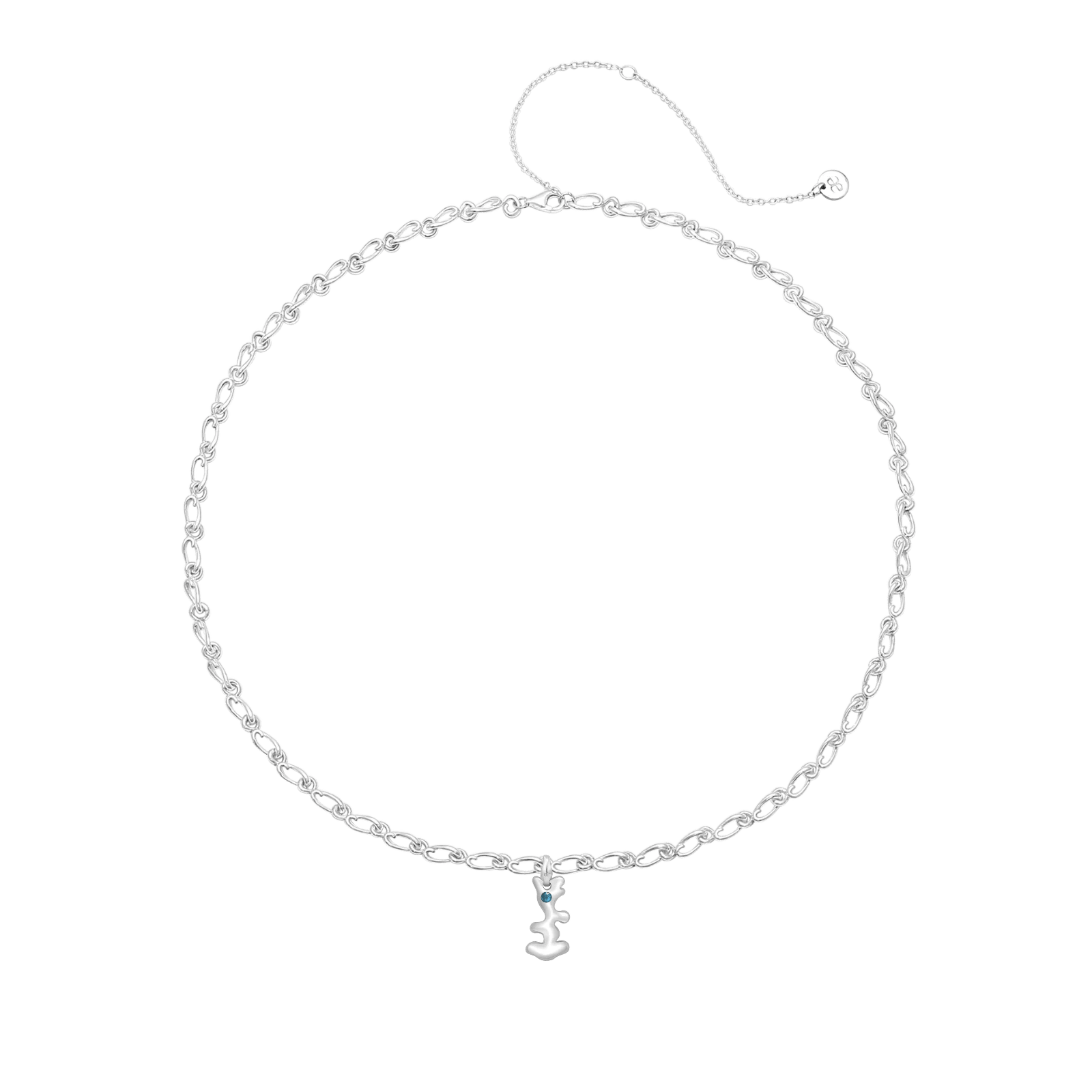 Sagittarius Topaz Pendant on Eclipse Necklace - Graedance - Neck