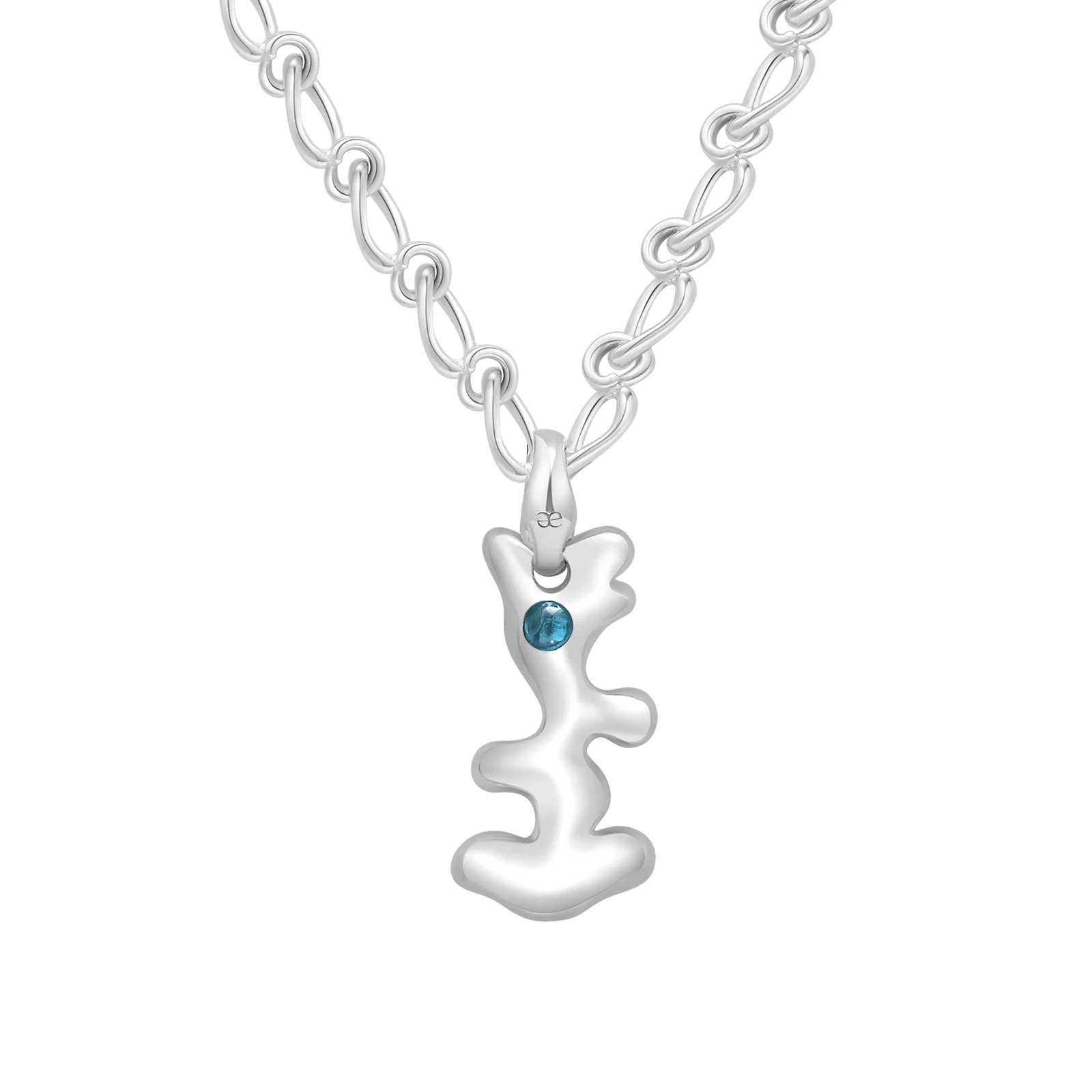 Sagittarius Topaz Pendant on Eclipse Necklace - Graedance - Neck