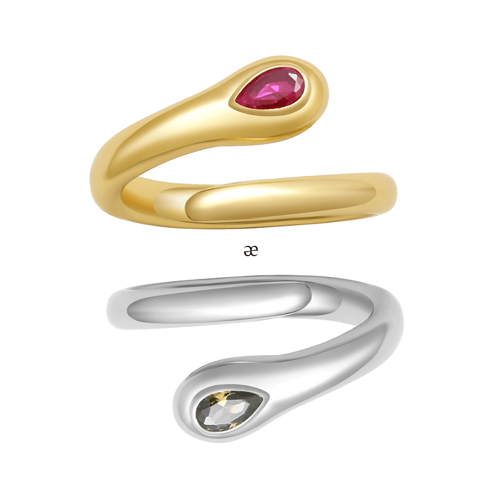 Serocul Cross Duo Gold & Silver Mixed Tone Ring Duo
