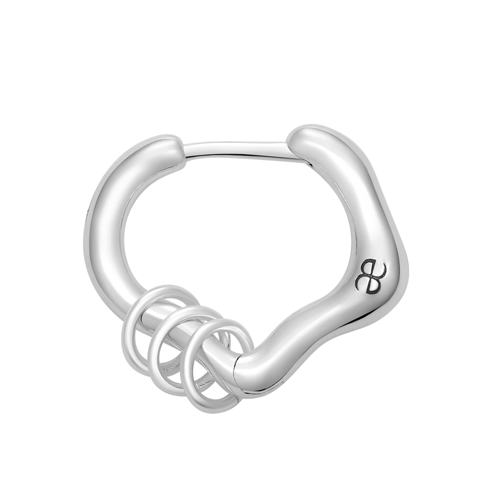 Midnight Earring with Detatchable Rings (Single)