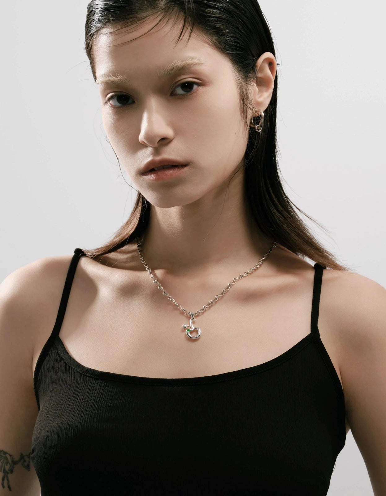Taurus Gemstone Pendant on Eclipse Necklace
