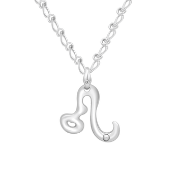 Leo Gemstone Pendant on Eclipse Necklace