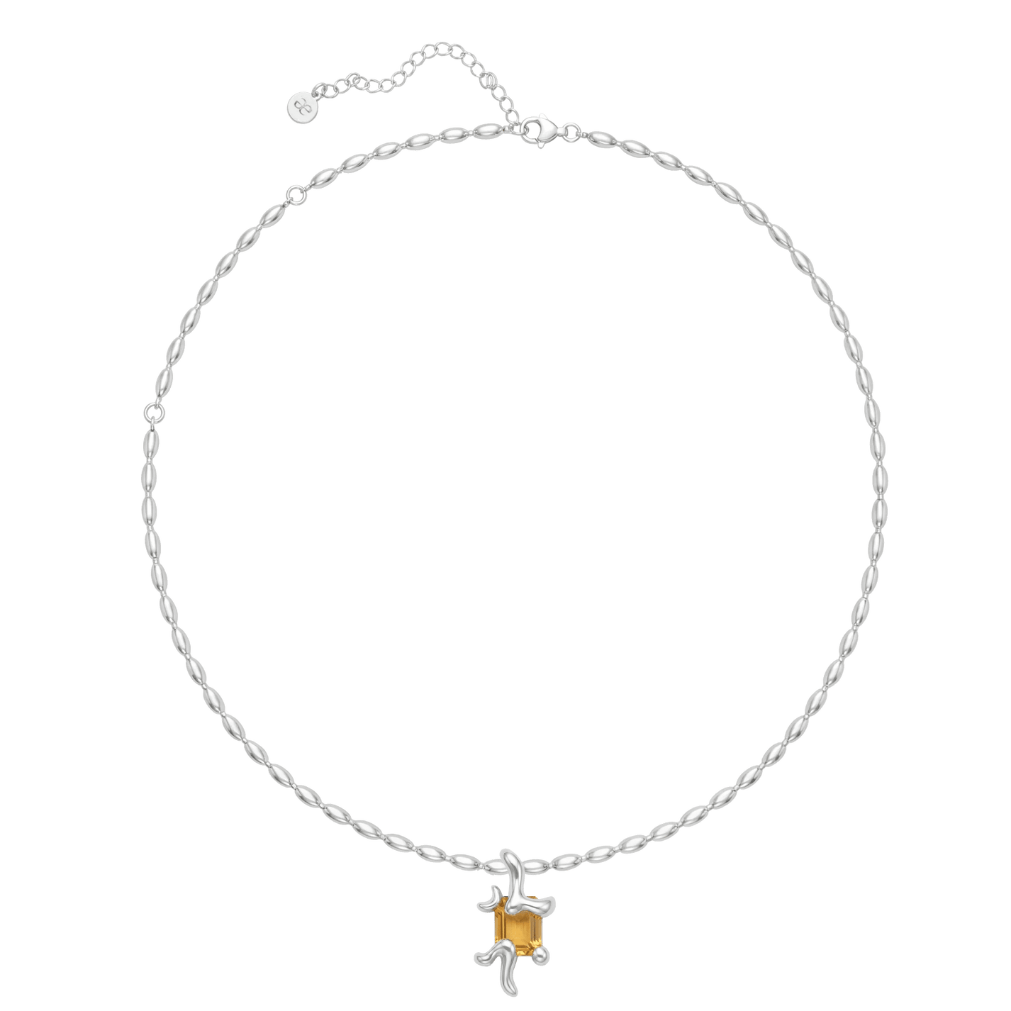 Astra Dawn Necklace on Rice Chain - Graedance - Necklaces