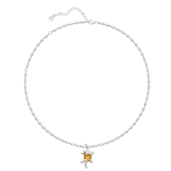 Astra Dawn Necklace on Rice Chain - Graedance - Necklaces
