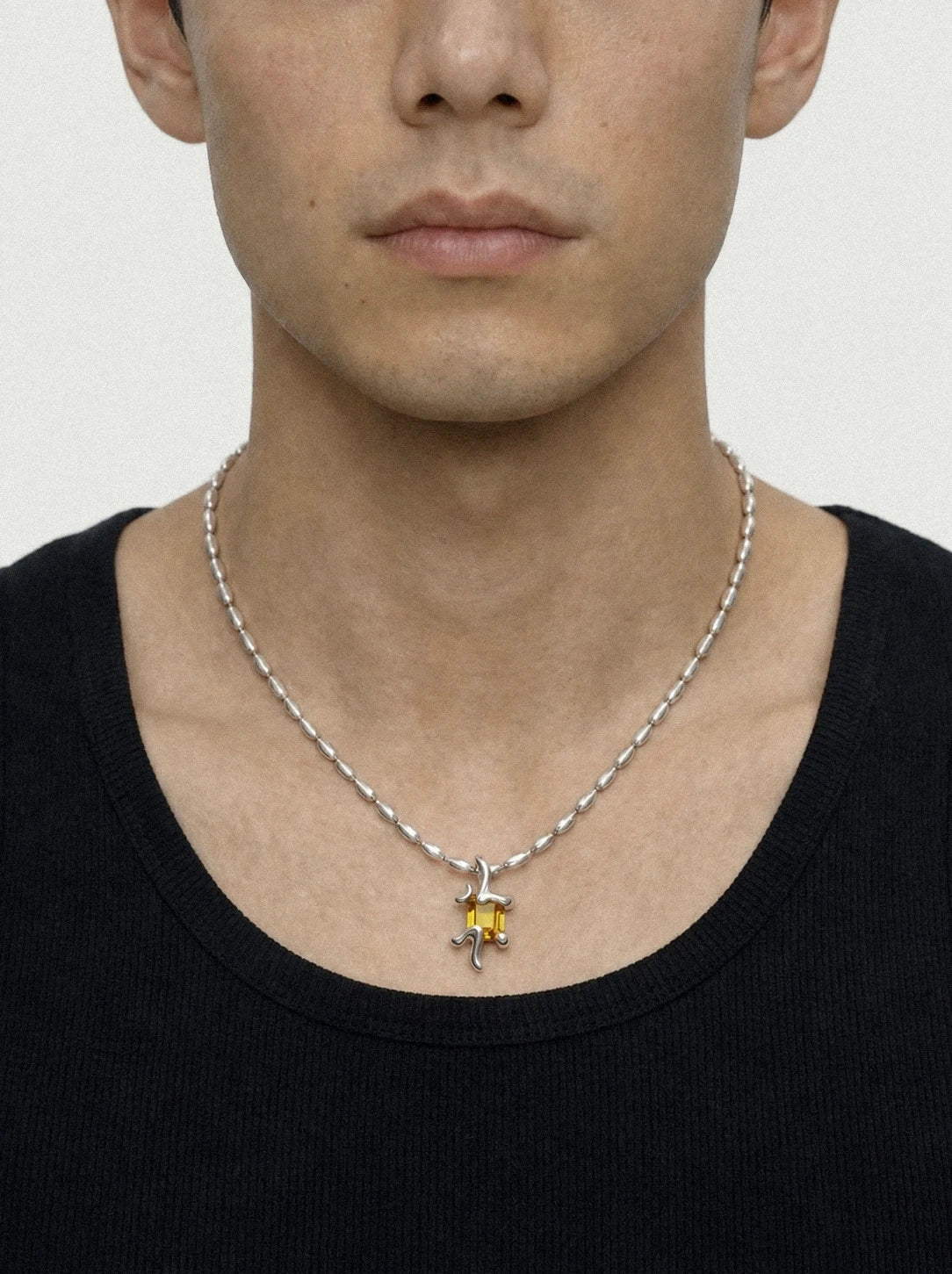 Astra Dawn Necklace on Rice Chain - Graedance - Necklaces