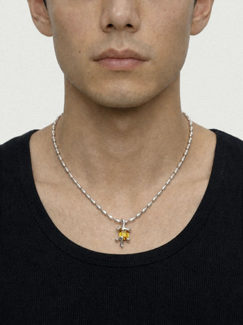 Astra Dawn Necklace on Rice Chain - Graedance - Necklaces