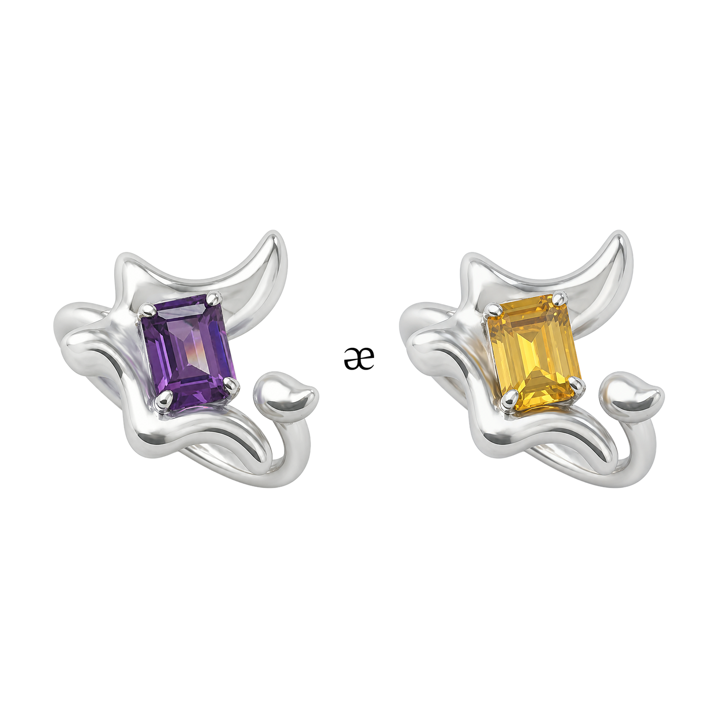 Astra Dusk &amp; Dawn Ring Duo - Graedance - Rings