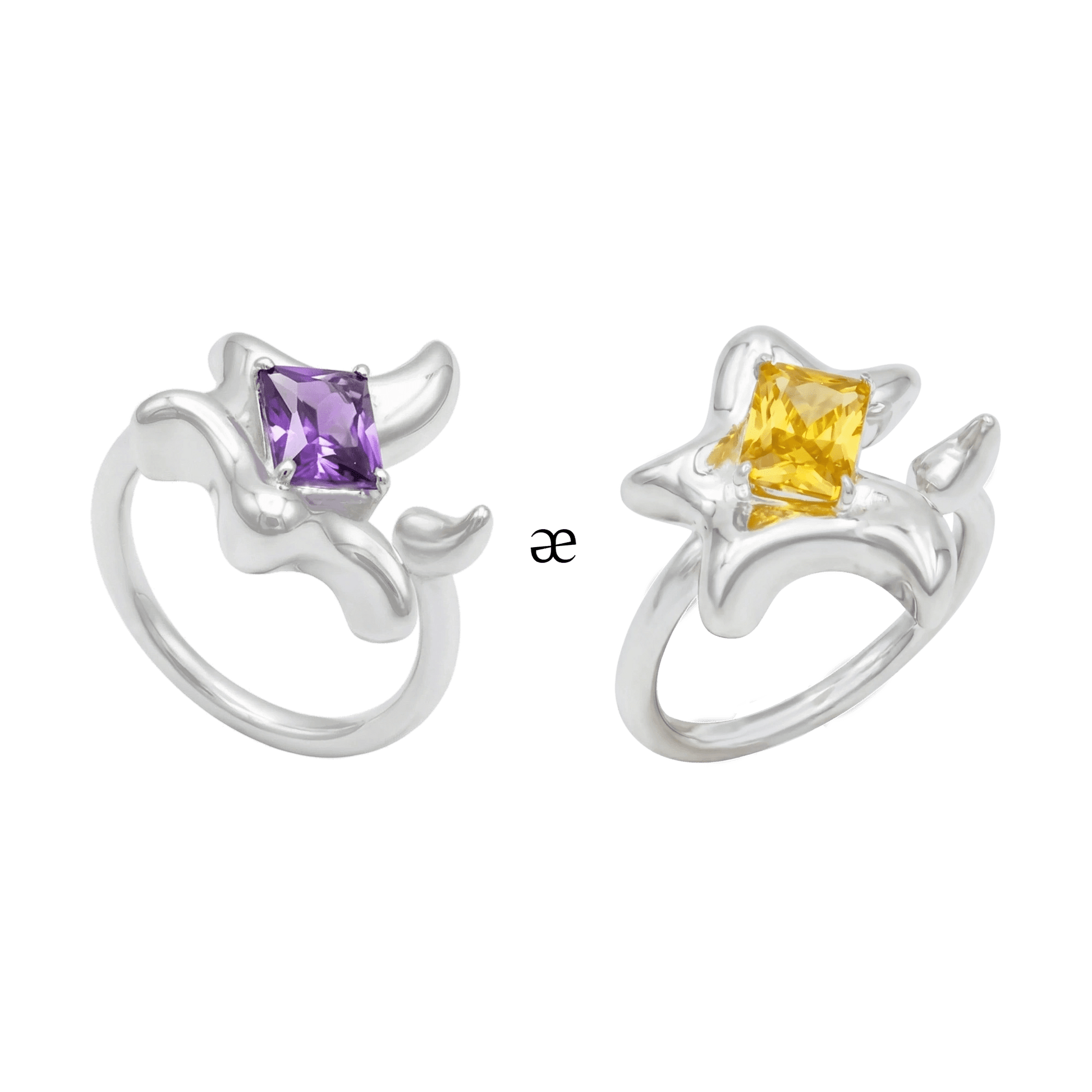 Astra Dusk & Dawn Ring Duo - Graedance - Rings