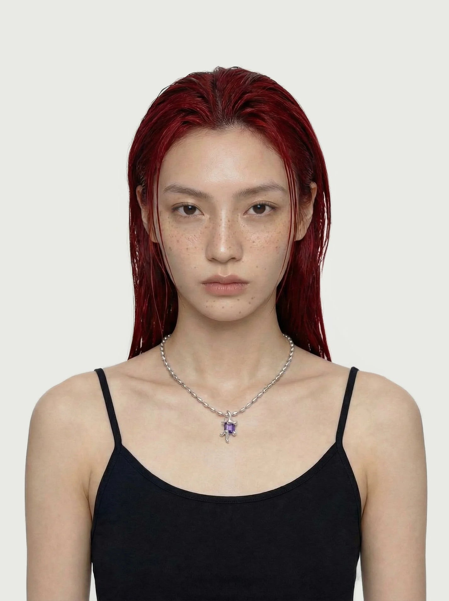 Astra Dusk Necklace on Rice Chain - Graedance - Necklaces