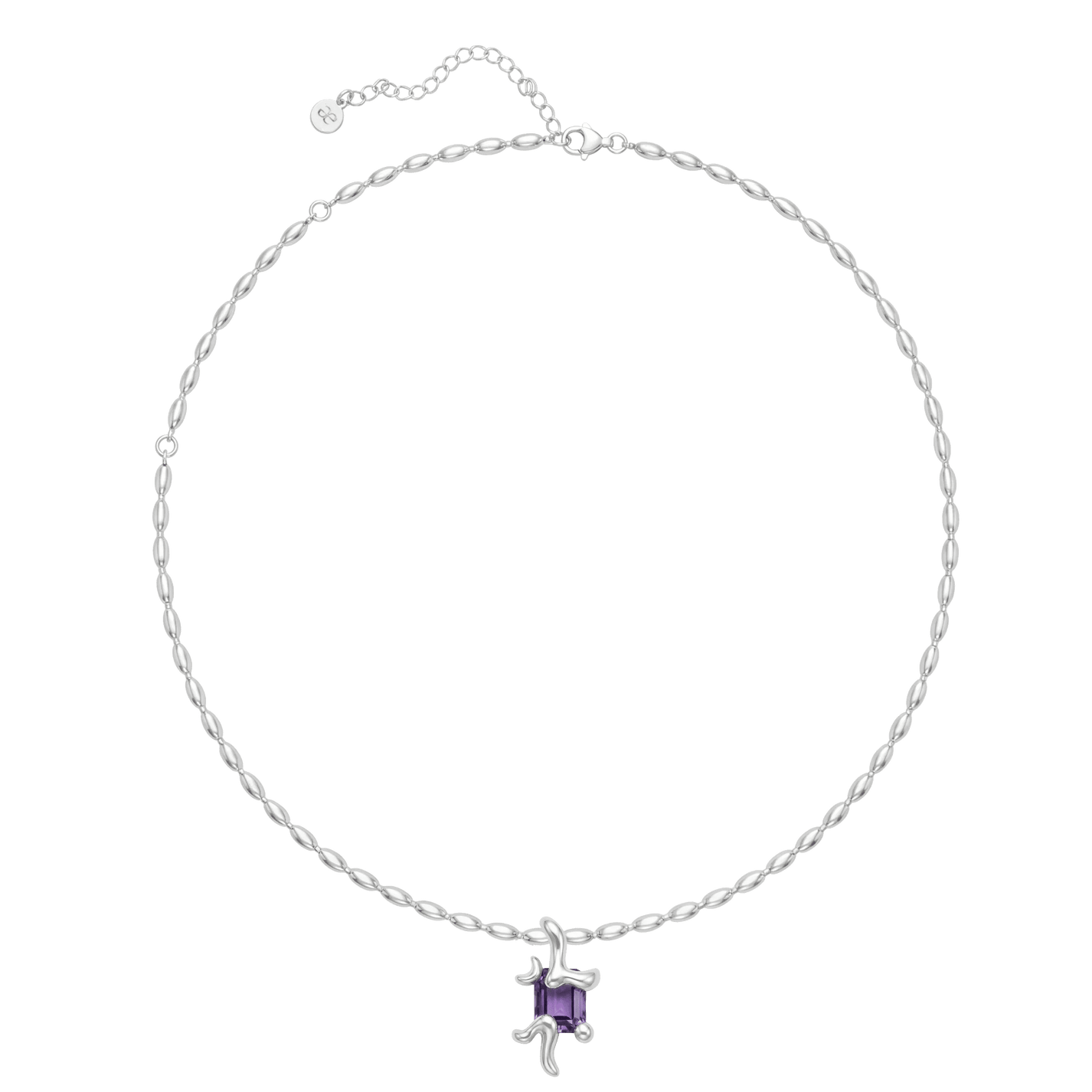 Astra Dusk Necklace on Rice Chain - Graedance - Necklaces