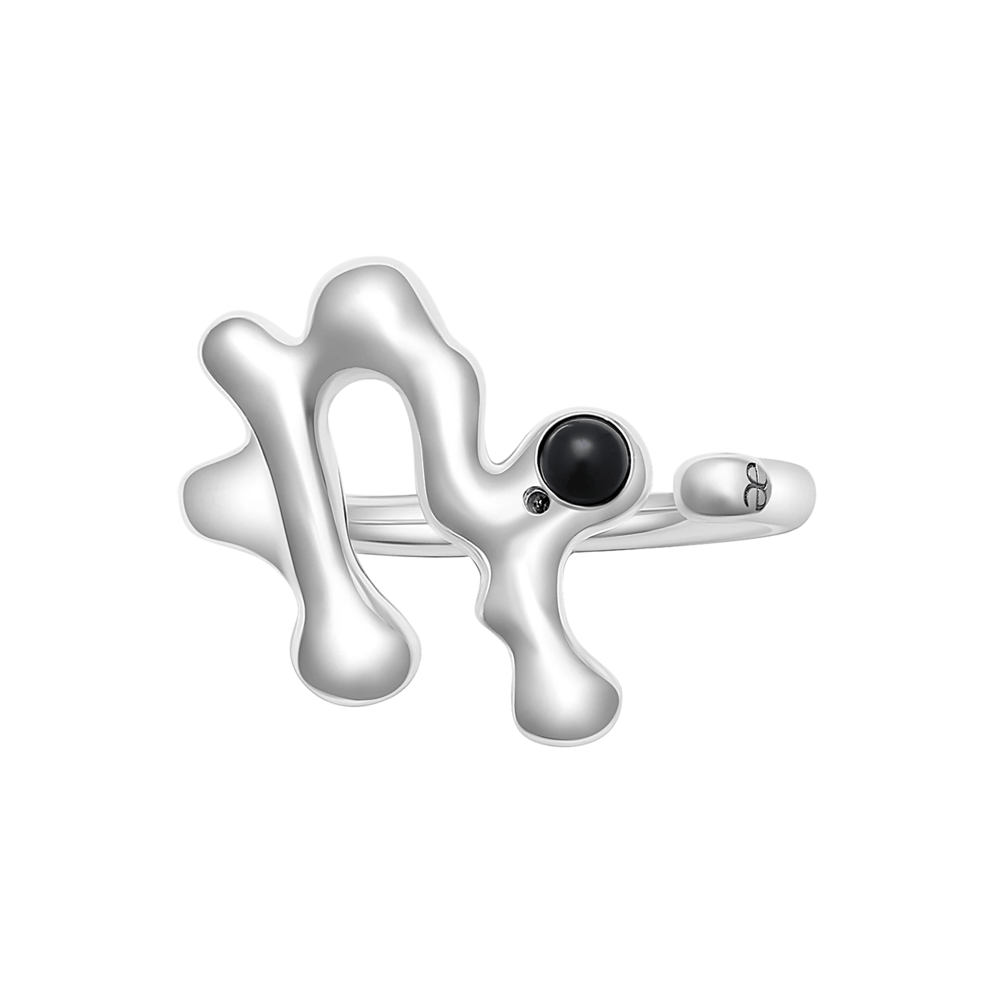 Capricorn Black Onyx Ring - Graedance - Finger