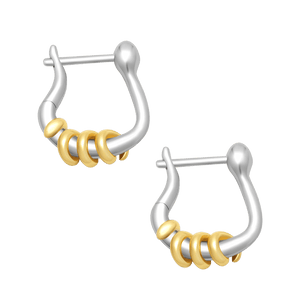 Chorus Wrap Two-Tone Earrings (Pair)