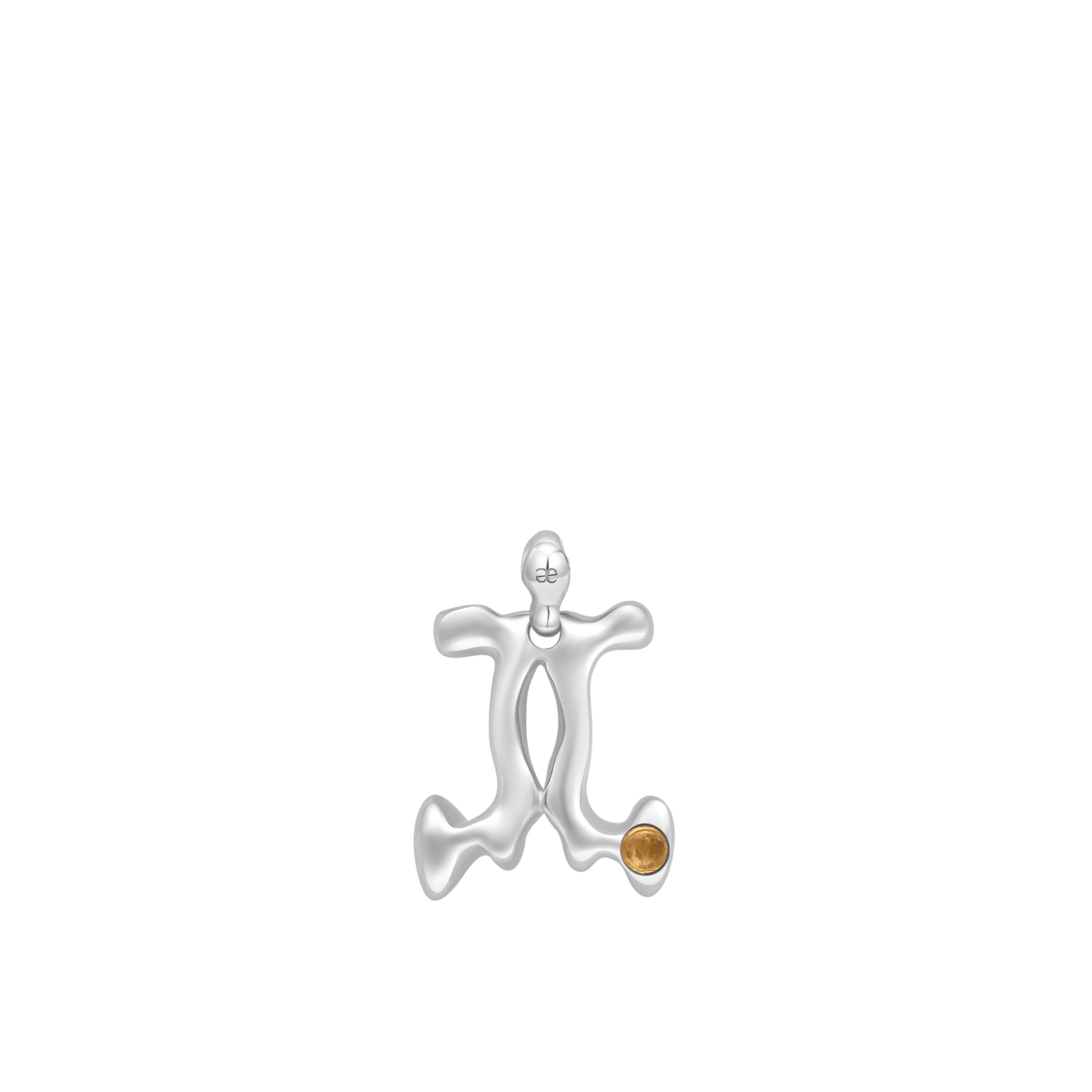 Gemini Citrine Pendant on Eclipse Necklace - Graedance - Necklaces