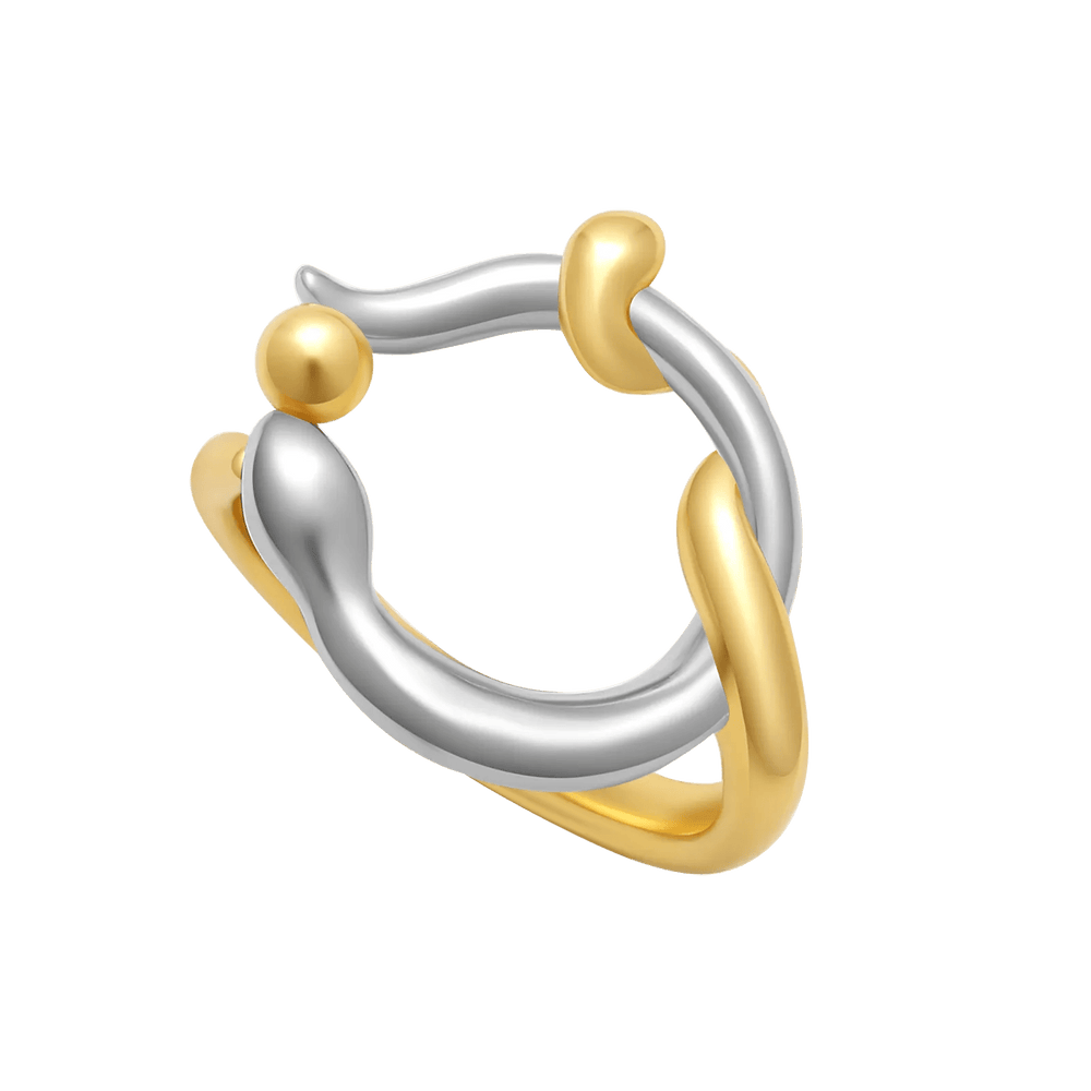 Jormun Two Tone Hollow Ring