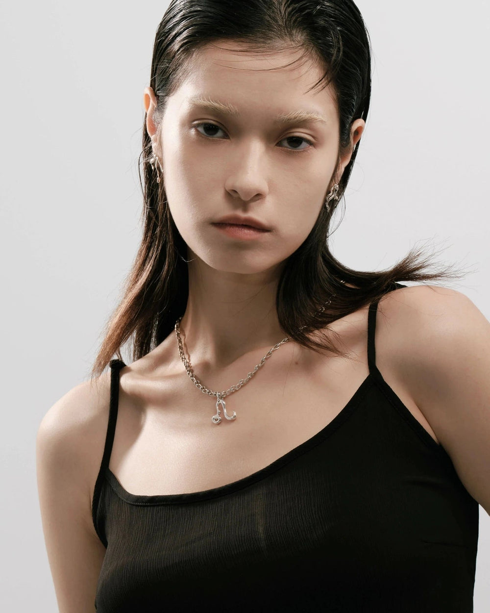 Leo Pearl Pendant on Eclipse Necklace