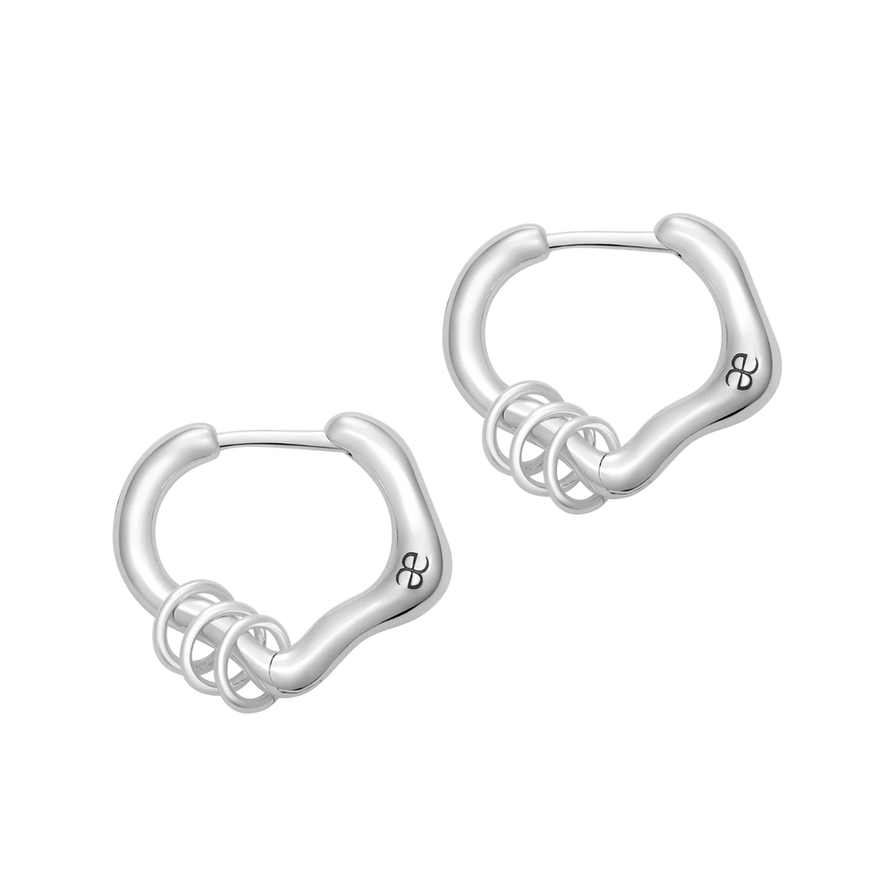Midnight Earring with Detatchable Rings (Pair)