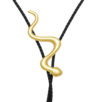 Mue Bolo Tie (Gold) - Graedance - Neck