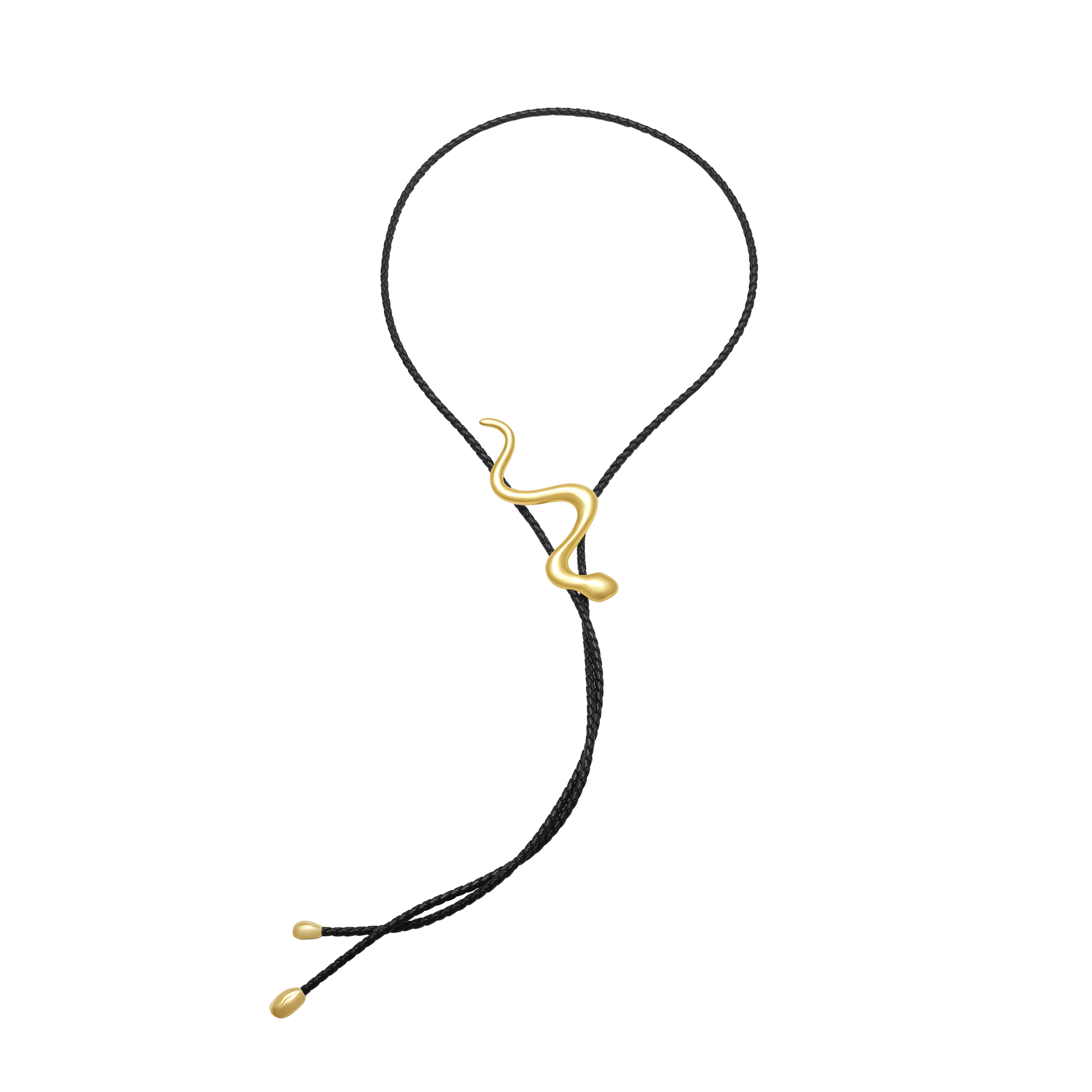 Mue Bolo Tie (Gold) - Graedance - Neck