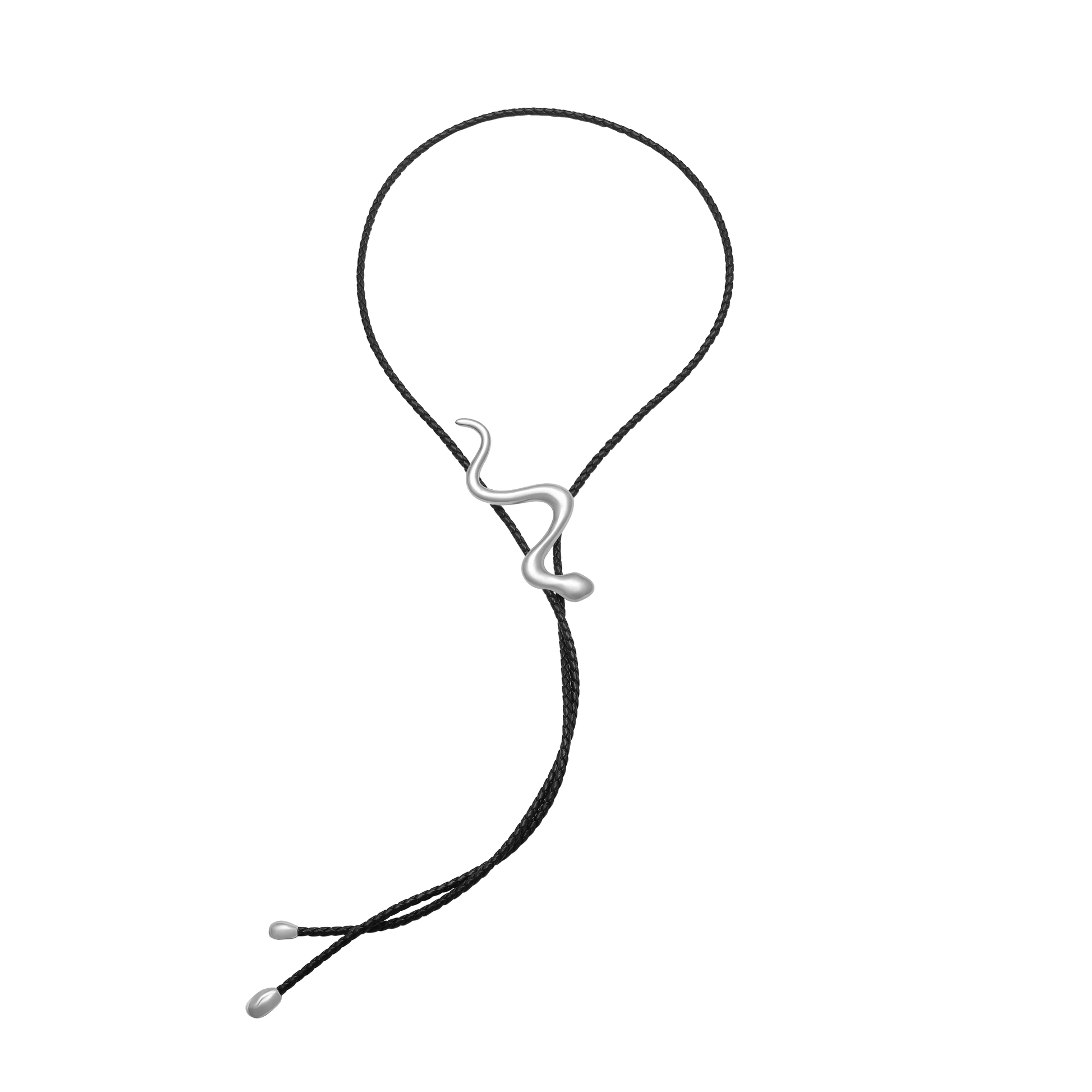 Mue Bolo Tie (Silver) - Graedance - Neck