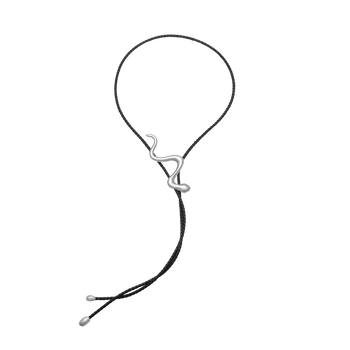 Mue Bolo Tie (Silver) - Graedance - Neck