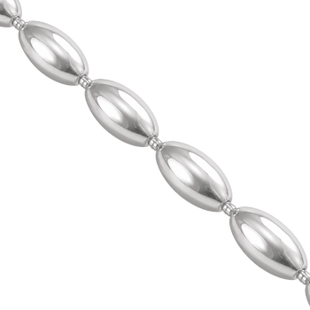 Rice Chain Necklace in Sterling Silver - Graedance - Necklaces