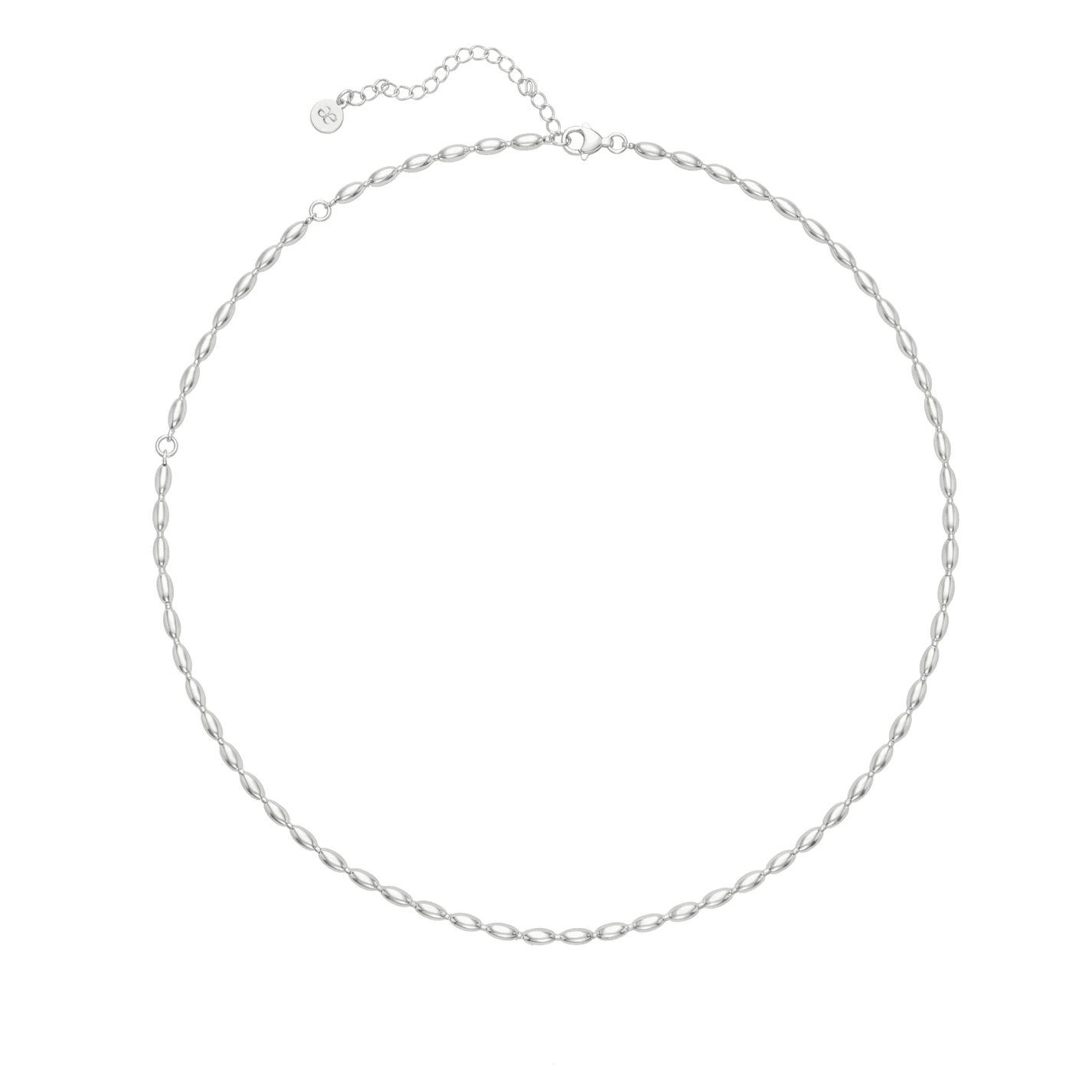 Rice Chain Necklace in Sterling Silver - Graedance - Necklaces