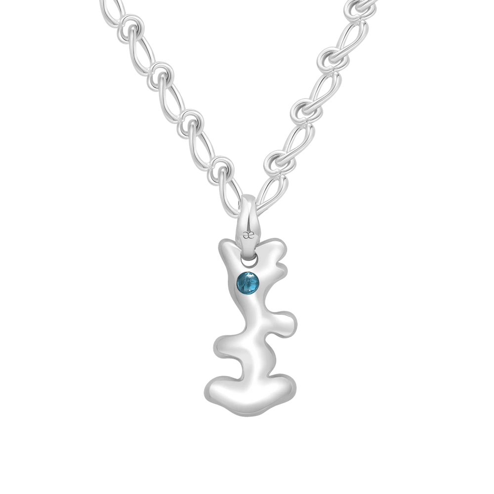 Sagittarius Topaz Pendant on Eclipse Necklace
